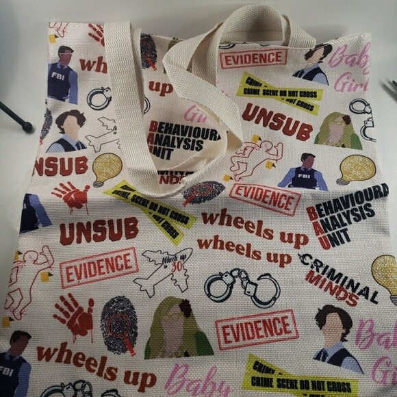 Criminal TV Show Themed Tote Bag - Picture 2 of 2